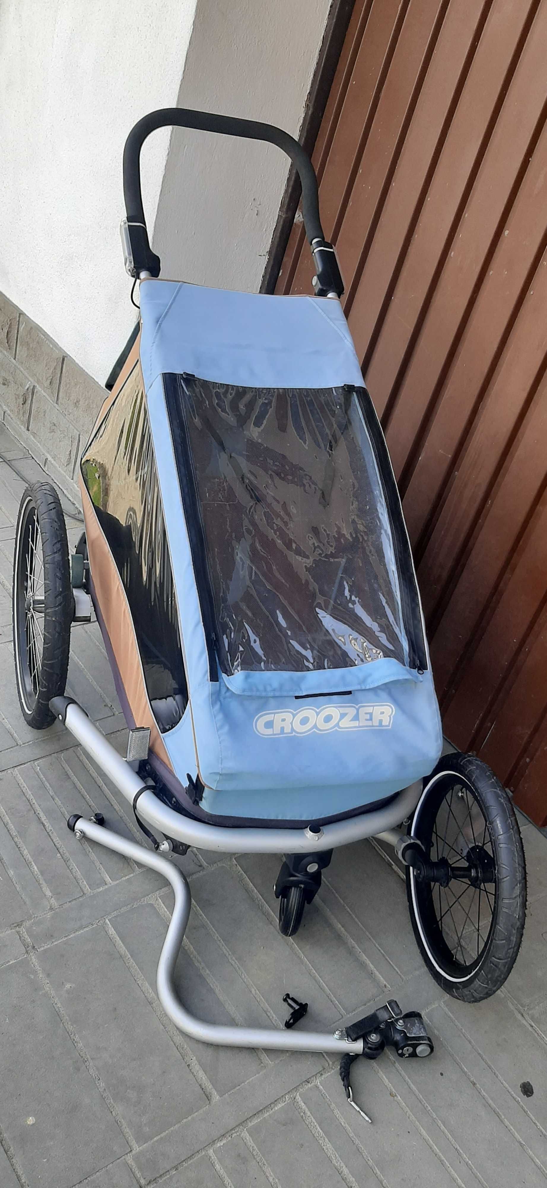 Przyczepka rowerowa Croozer Kid Plus Led 1 3w1 jogger stan BDB