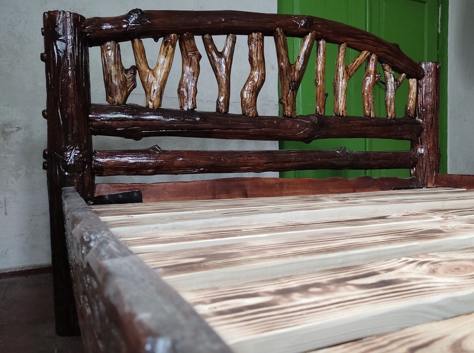 Ліжко дерев'яне двоспальне 200*125 см