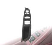 PUXADOR MOLDURA BOTOES DE PORTA PARA BMW SERIE 5 F10 F11 PRETO