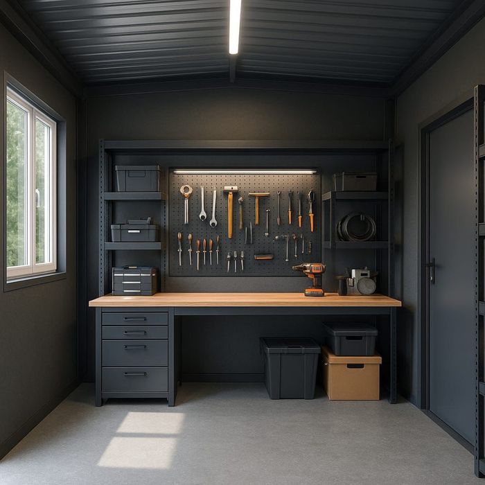 GARAŻ ocieplany z płyty warstwowej 2,5x5 3x5 3x6 3,5x6 4x7 PRODUCENT