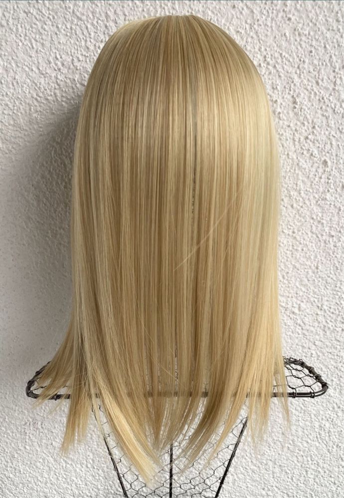 Premium Ultra włosy doczepiane, naturalny blond (refleksy ) topper,