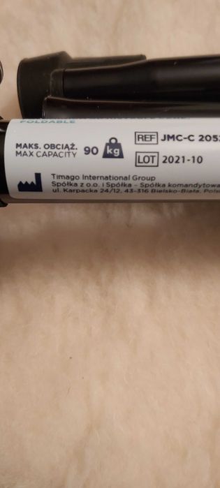 Laska inwalidzka składana