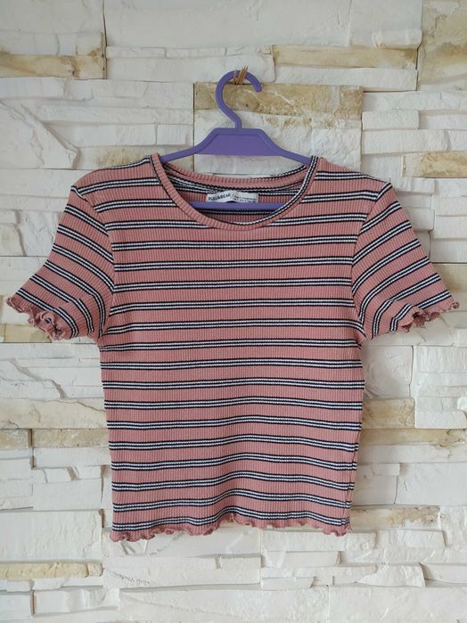 Bluzka top na krótki rękaw r.S Pull&Bear w paski