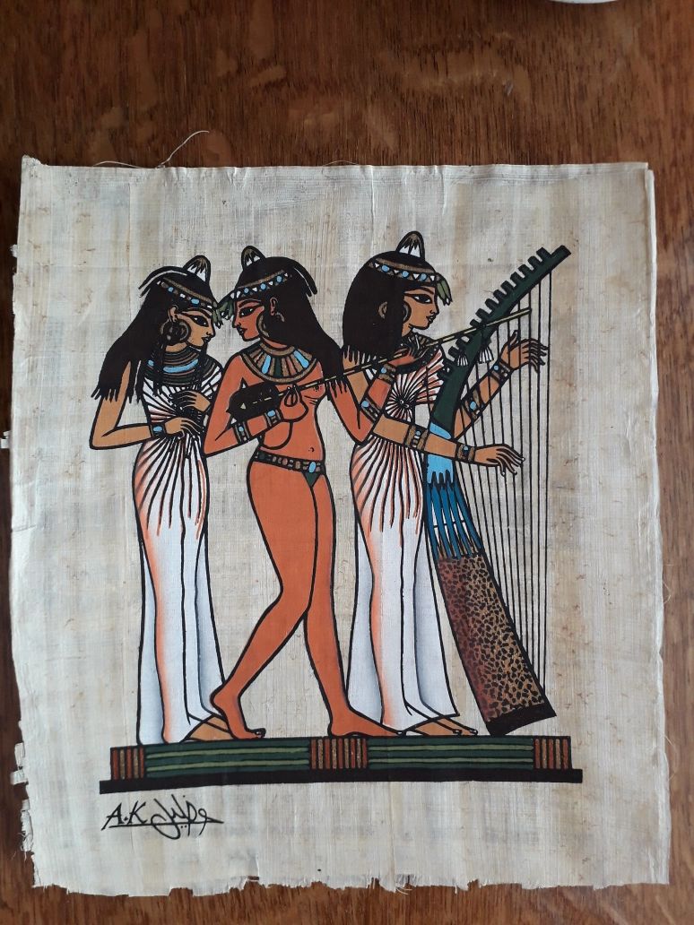 Картина на египетском папирусе