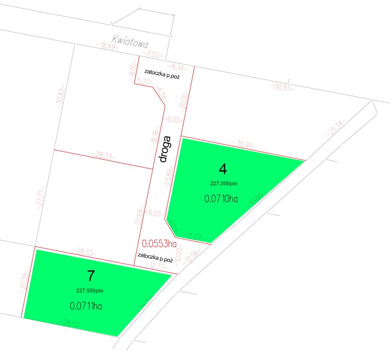 Działki Budowlane / Skierniewice / Mazowiecka / Kwiatowa
