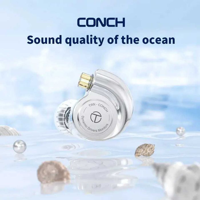 TRN Conch DLC Мембрана – Динамічні навушники з природнім звучанням