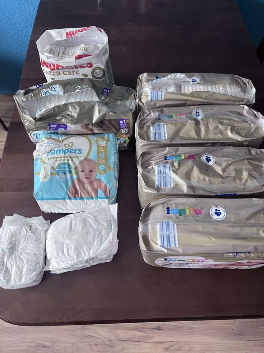 250 Pieluchy jednorazowe Lupilu Pampers Dada 2 i 1