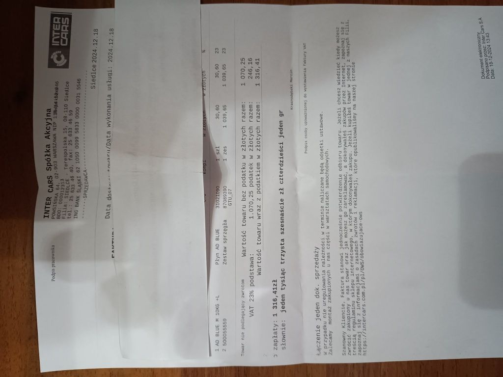 Sprzęgło 2.3 Iveco,oryginał  zestaw