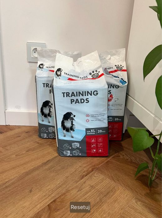 Podkłady treningowe dla psa XL 60×90 cm – 3 opakowania (59 sztuk)
