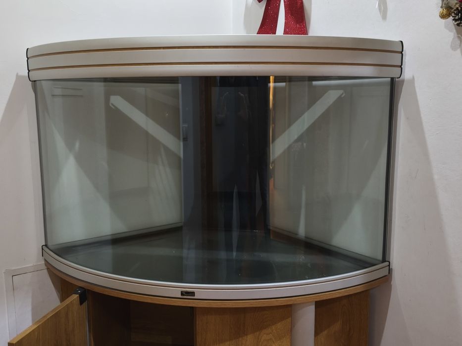 Aquário de esquina para 250 litros