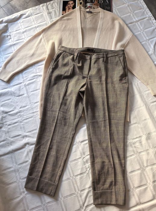 Spodnie Damskie W Kratę Cinique r. 42/44