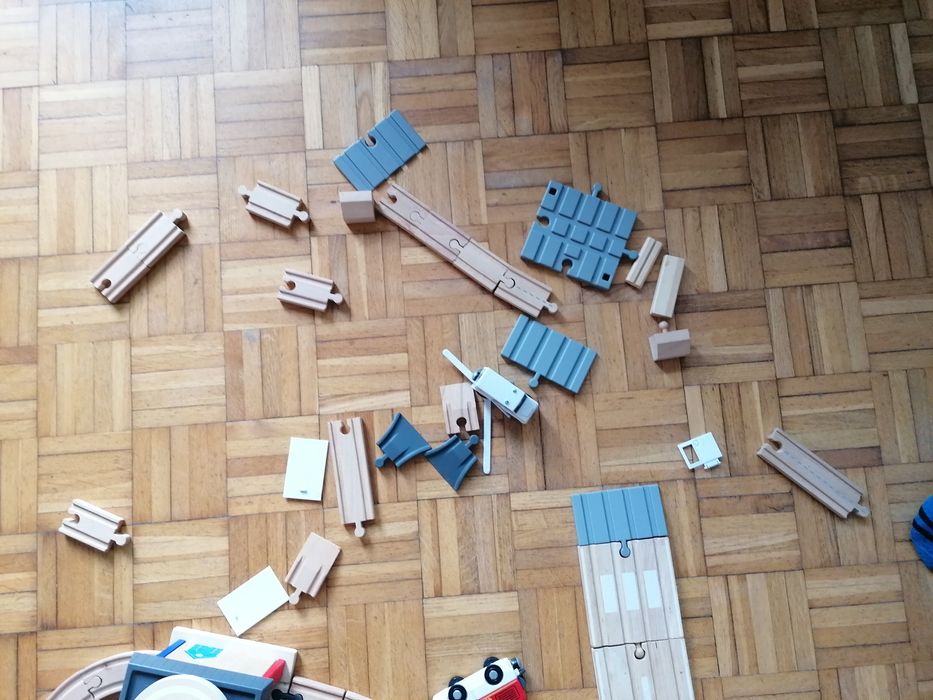 Tor drewniany składany wiele kompletów w jednym