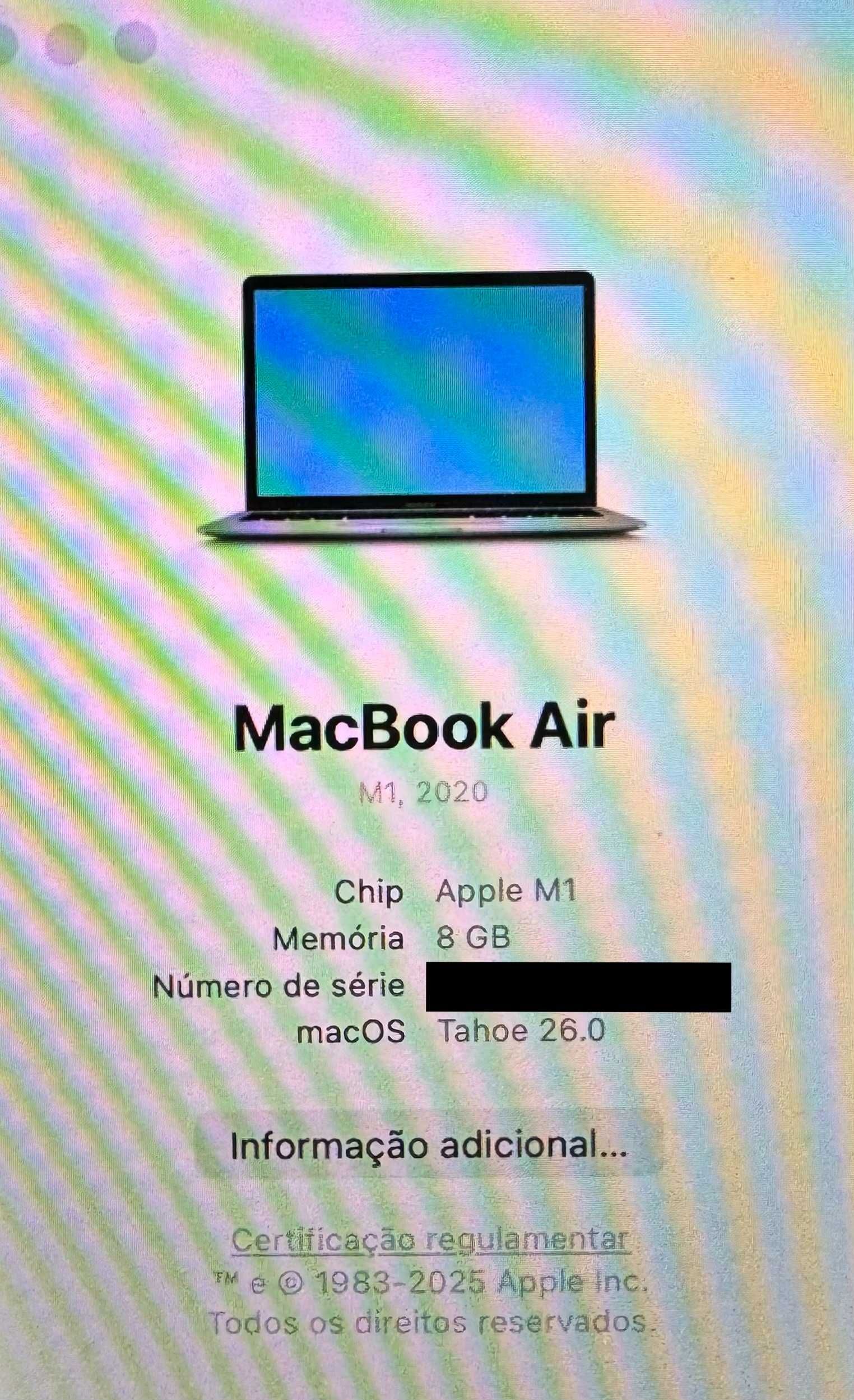 Macbook air M1 256 8RAM (2020) - Praticamente novo.