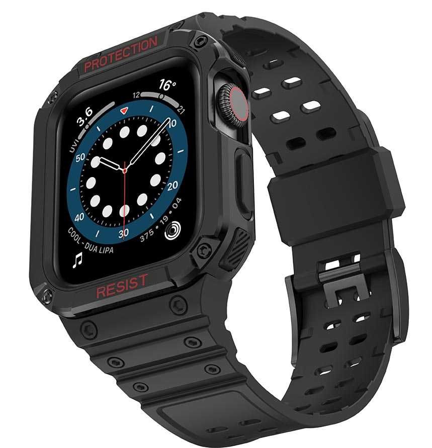 Pasek z etui do Apple Watch 2, 3, 4, 5, 6, 7, SE rozmiar 38-40 mm