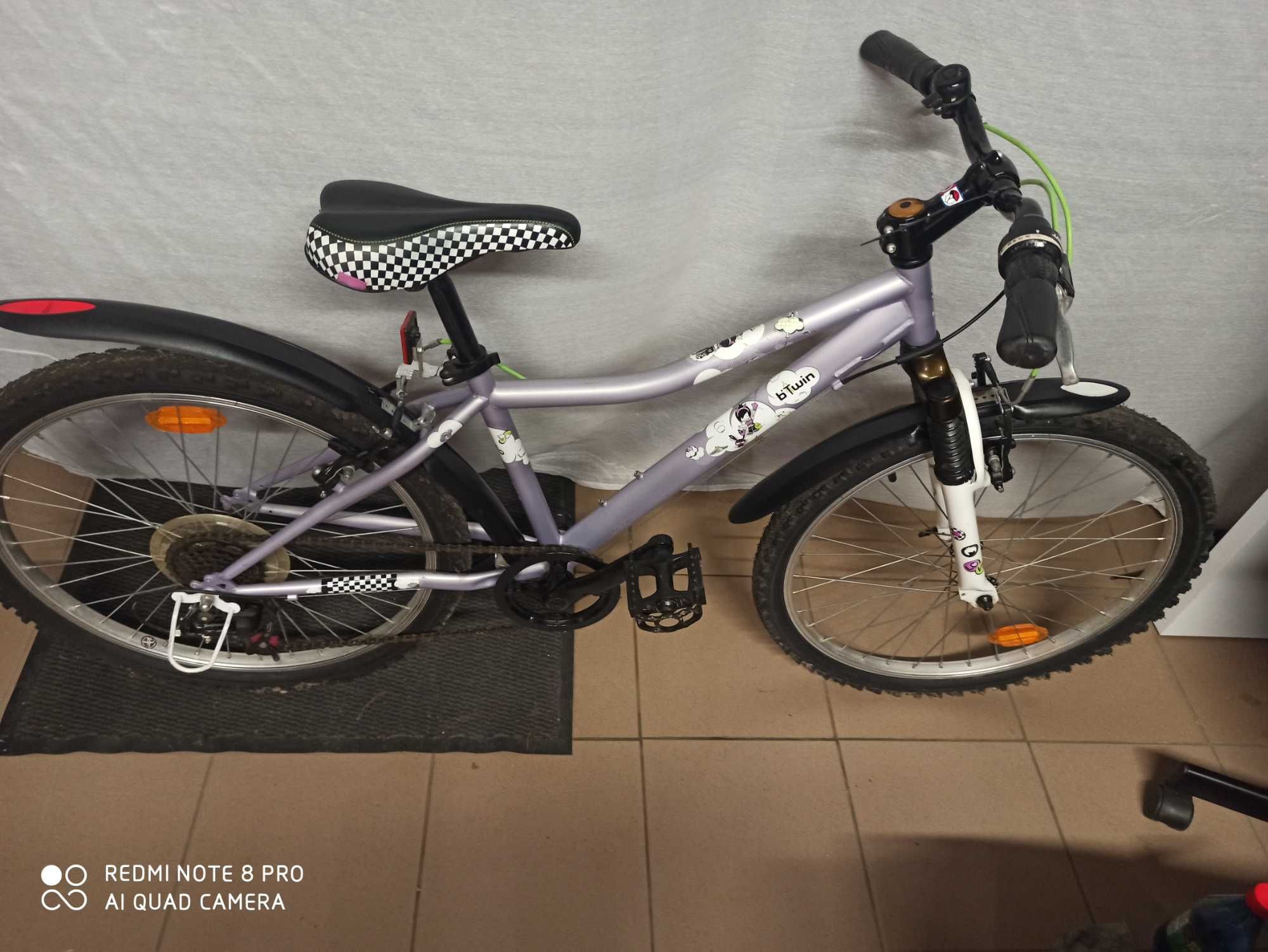 Rowerek Dzieciecy Btwin 24 cali + Amortyzator + Przerzutki ---Okazja