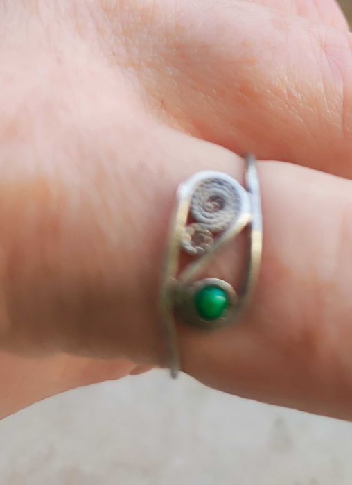 Minimalistyczny pierścionek prawdziwy vintage lata 70-te