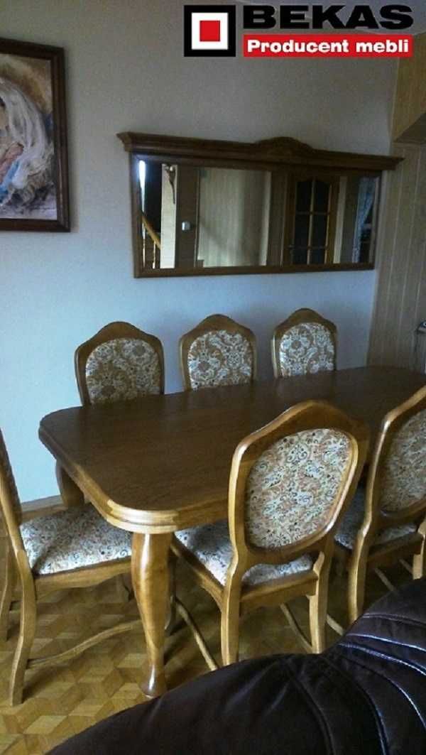 Komplet Stół 8 Krzeseł Stylowy Salon Gabinet Bekas Meble Producent
