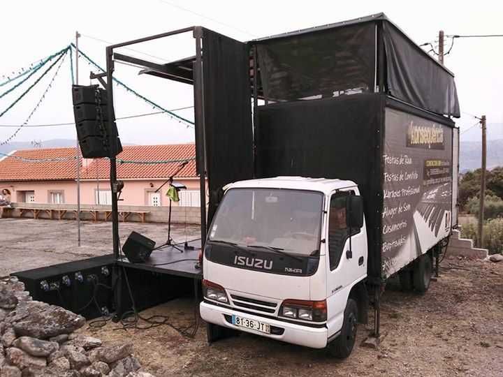 Palco móvel Ligeiro (o som não está à venda e não vendo sem cenário)