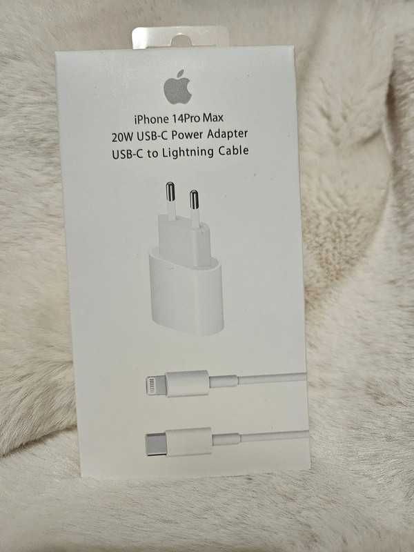 iPhone 14 Pro Max – 20W USB-C Power Adapter + USB-C do Lightning kabel