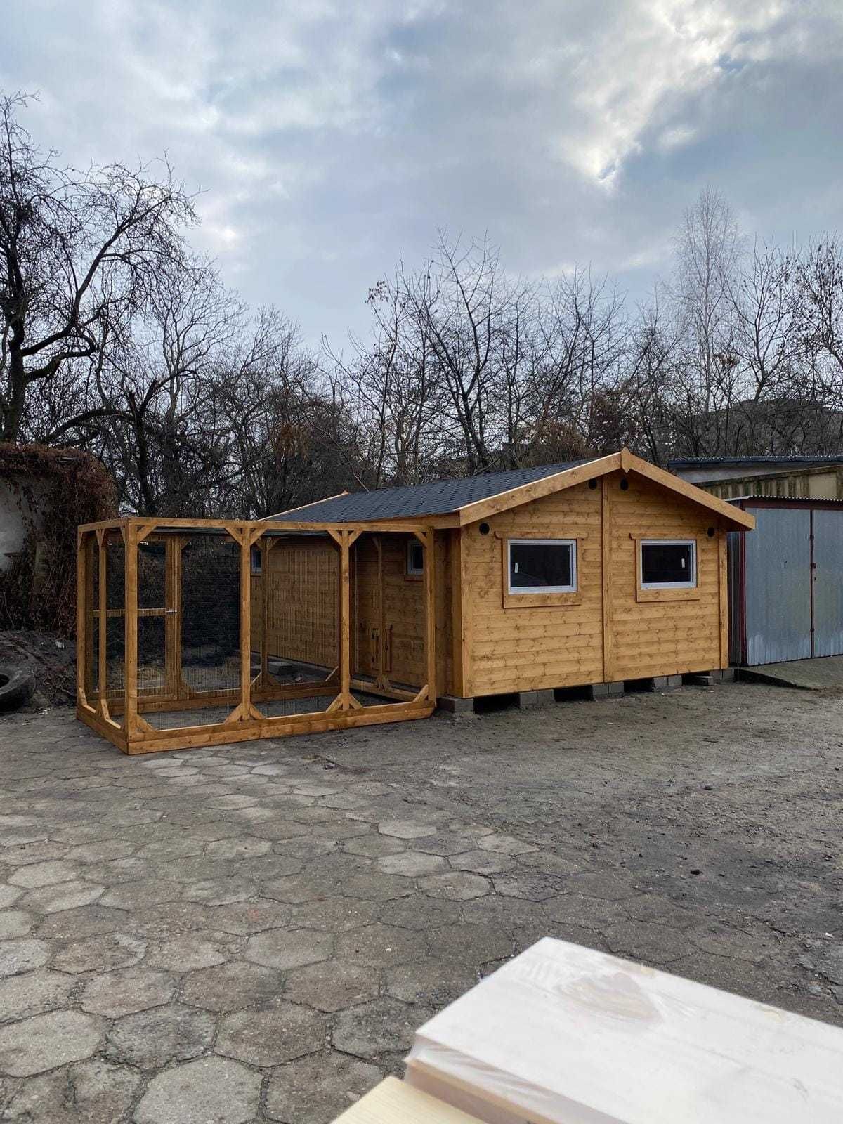 MEGA DUŻY kurnik dla kur 400x600x270 trzy pomieszczenia. OCIEPLANY
