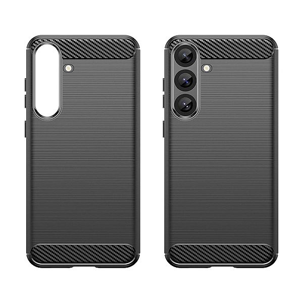 Etui silikonowe Carbon Case do Samsung Galaxy S25+ - czarne