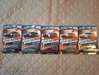 HOT WHEELS VILLAINS Silver Series FAST & FURIOUS zestaw 5 Samochodów.