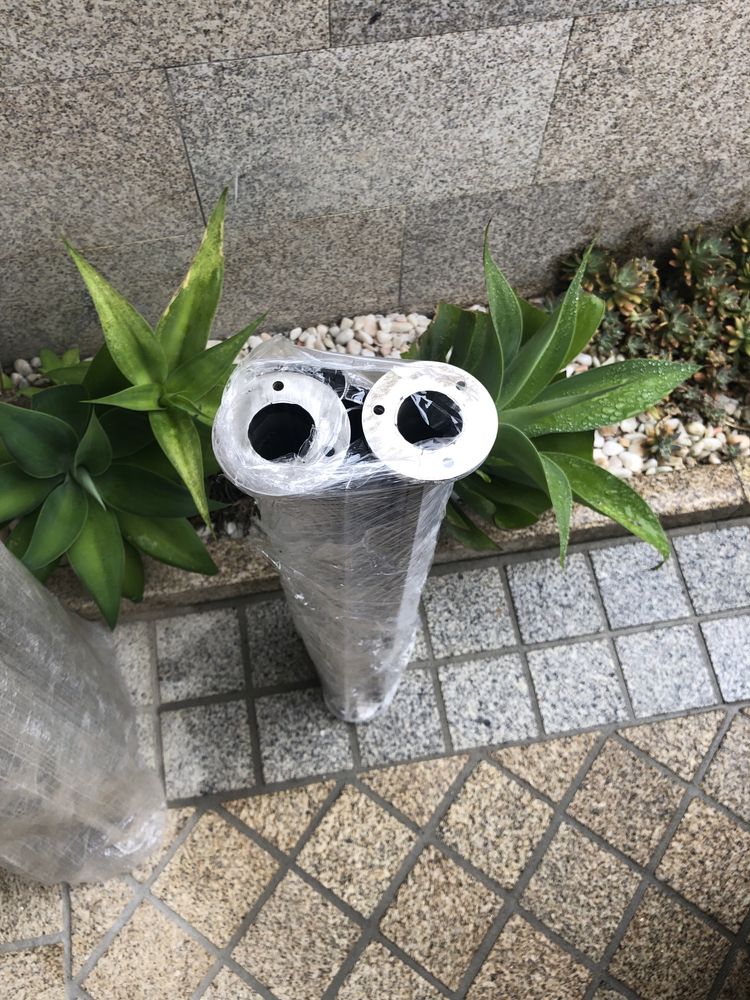 Prumos em tubo de inox