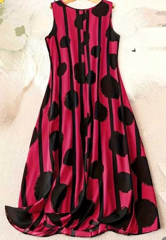 Nowa letnia sukienka w grochy 5xl