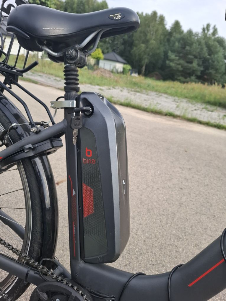 Rower elektryczny miejski BIRIA na części, silnik i bateria OK.