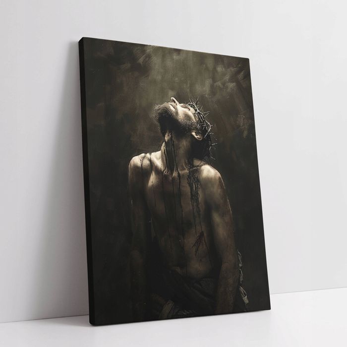 Obraz na płótnie Jezus Chrystus w koronie cierniowej 45x60 cm