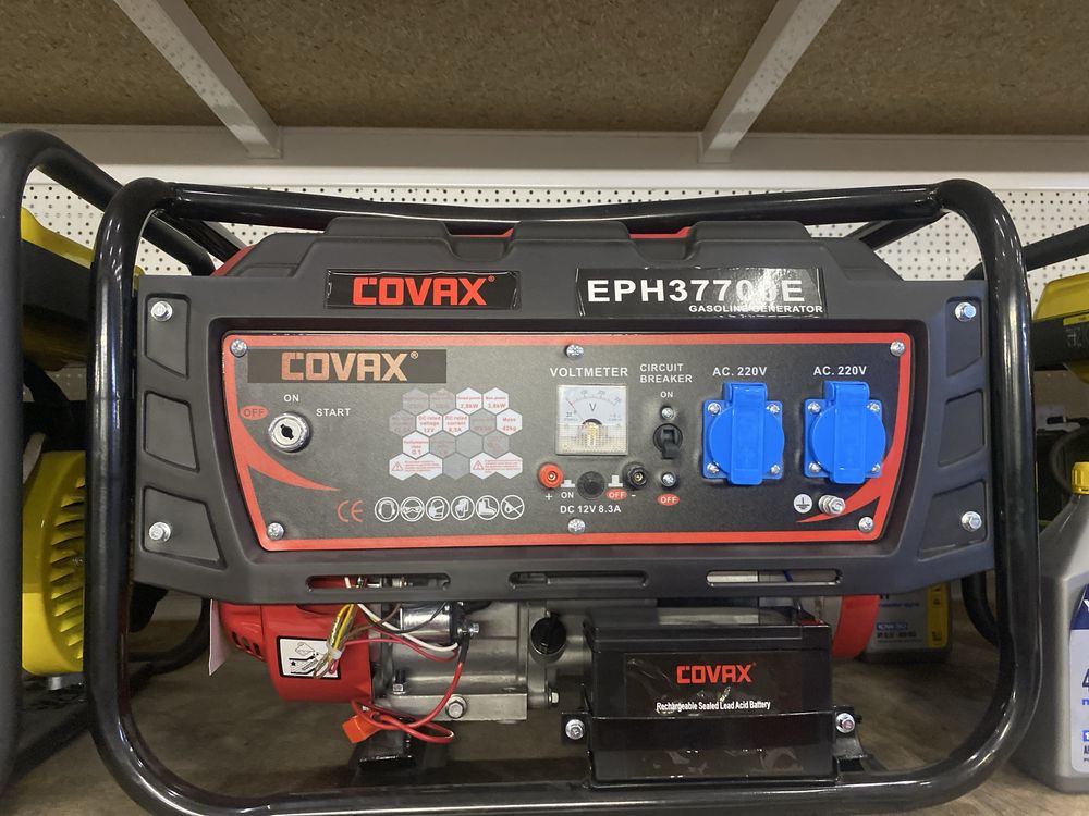 Генератор Covax EPH 37700E,220B,2,8/3КвТ,бак 15л,40кг, електр. стартер