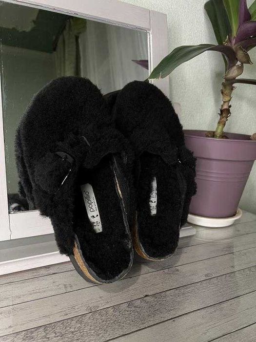 39р-25см Birkenstock boston глоги сабо оригінал хутро