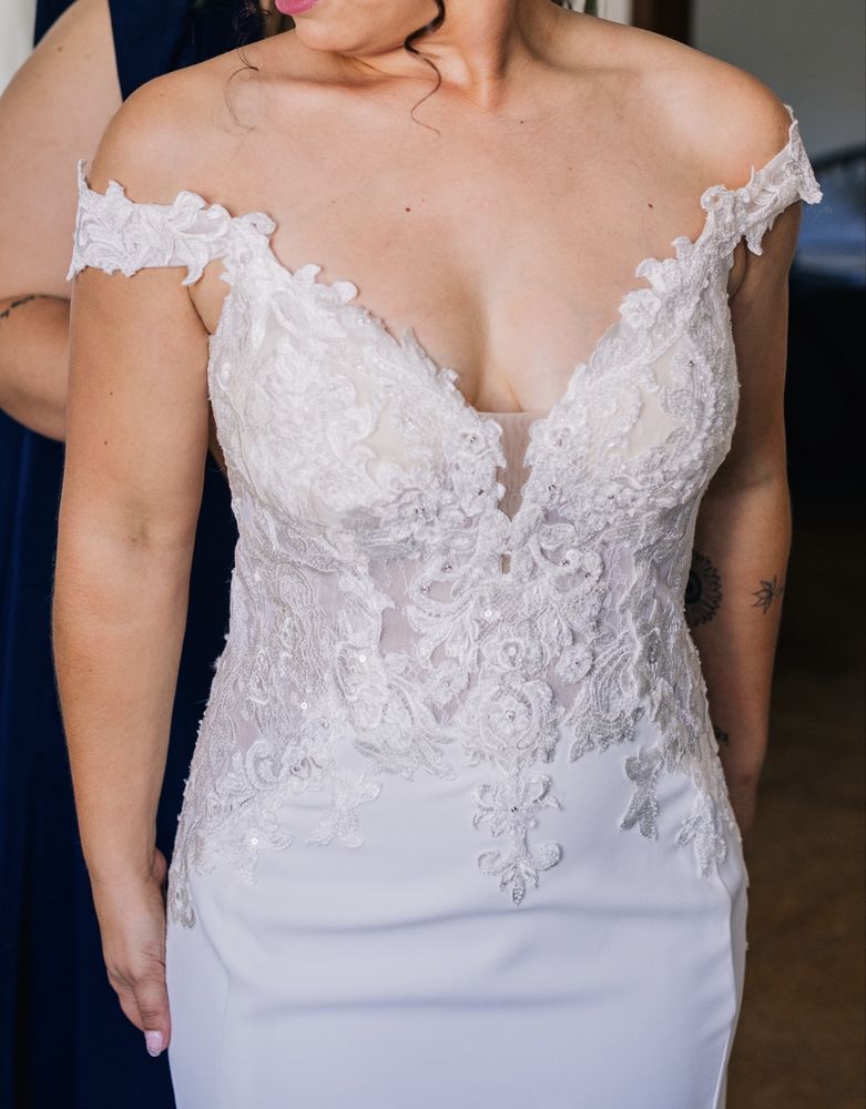 Vestido noiva cauda comprida renda