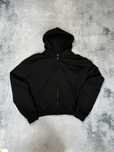 Balenciaga tab worn-out black zip-up hoodie 1:1