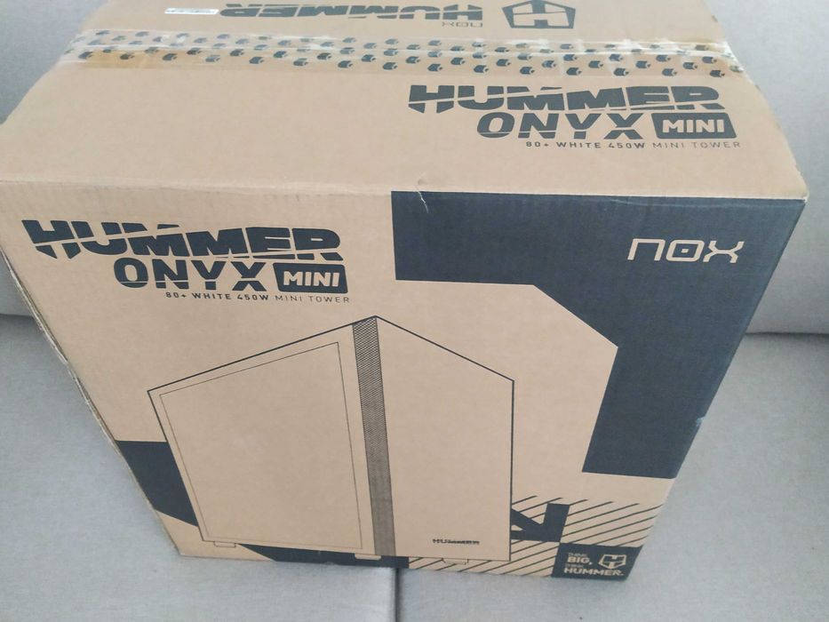Caixa PC Nox Hummer ONYX Mini MATX - USB 3.0 + Fonte 450W 80 Plus