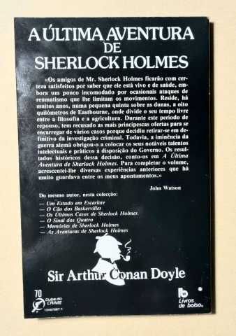 A Última Aventura de Sherlock Holmes - Sir Arthur Conan Doyle