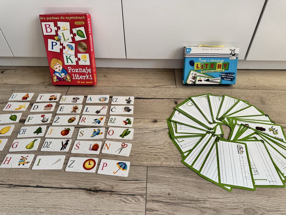 Poznaje literki adamigo Pisze i zamazuję litery Kapitan nauka Nowe