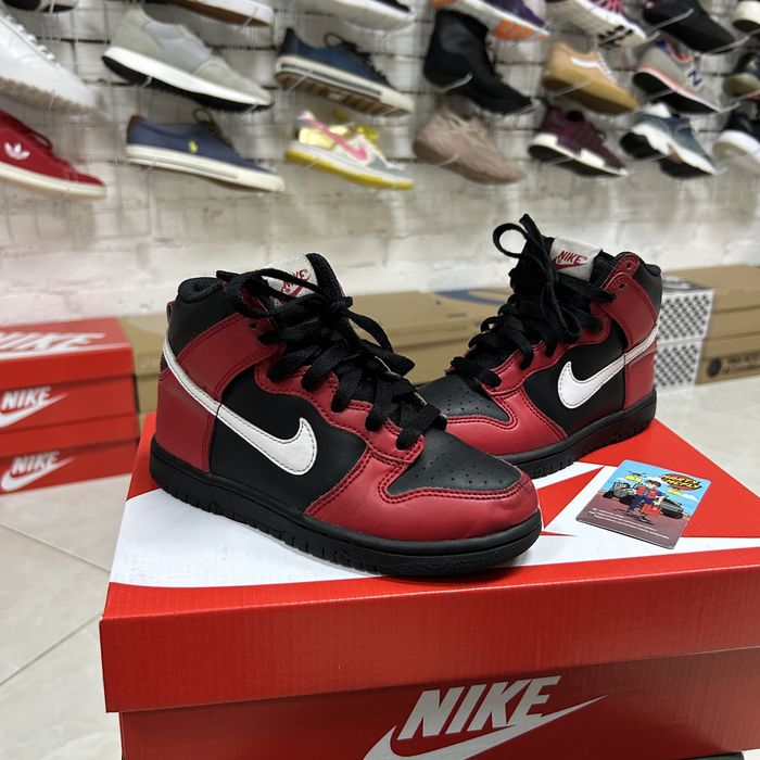 Дитячі кросівки Nike Dunk Deadpool шкіряні оригінал 31 р високі кеди