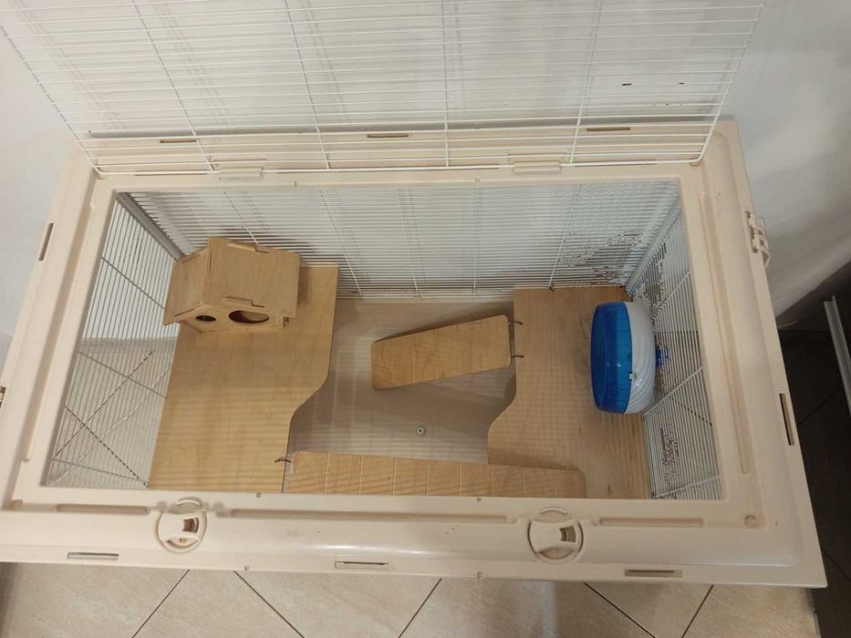 duża klatka dla CHOMIKA / SZYNSZYLA / ŚWINKI MORSKIEJ + akcesoria