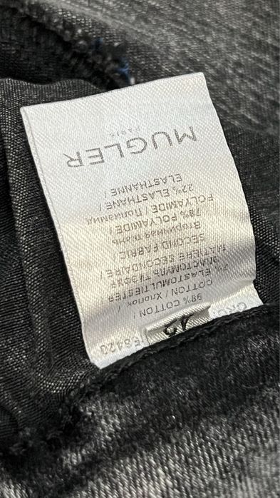 Mugler Structured Contrast Panel Jeans