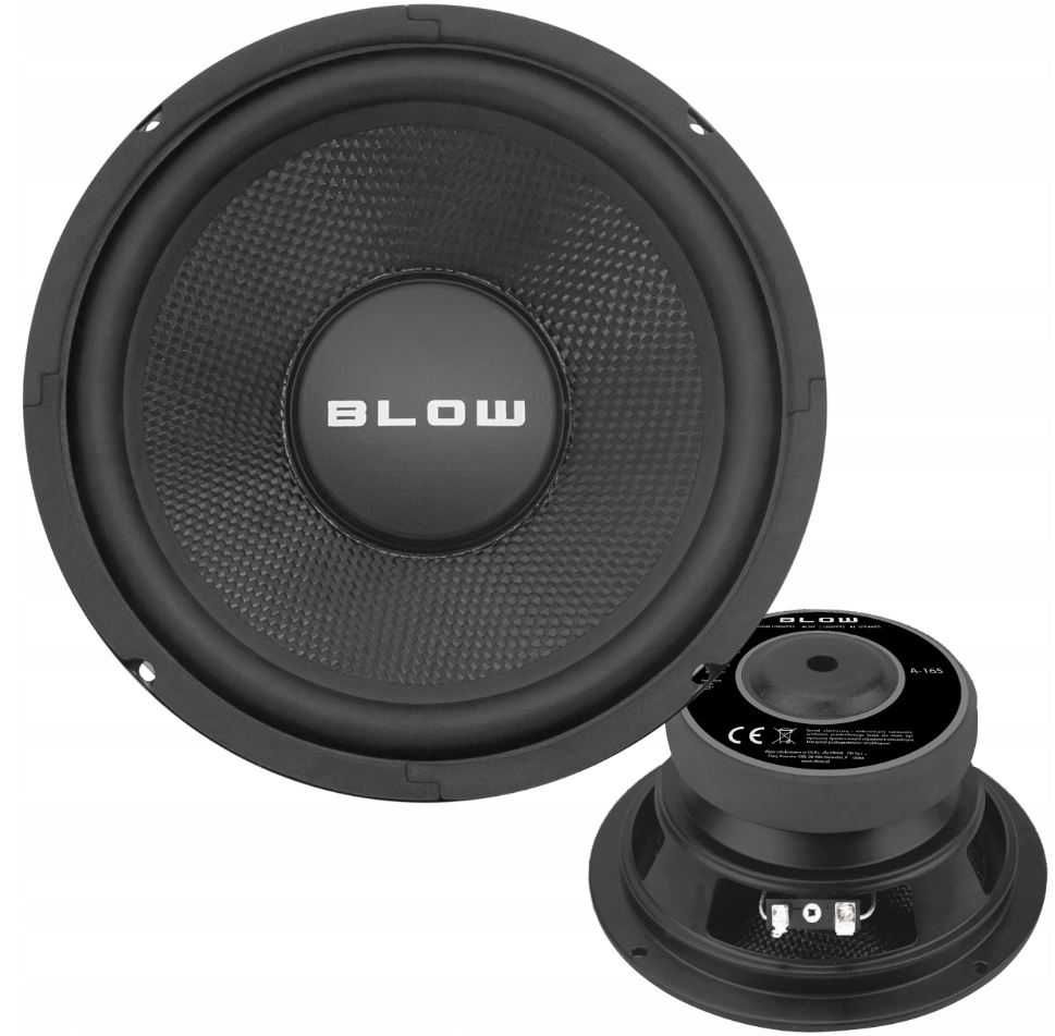 GŁOŚNIK Samochodowy Basowy 16,5cm SUBWOOFER 6,5" 200W BASS Niskotonowy