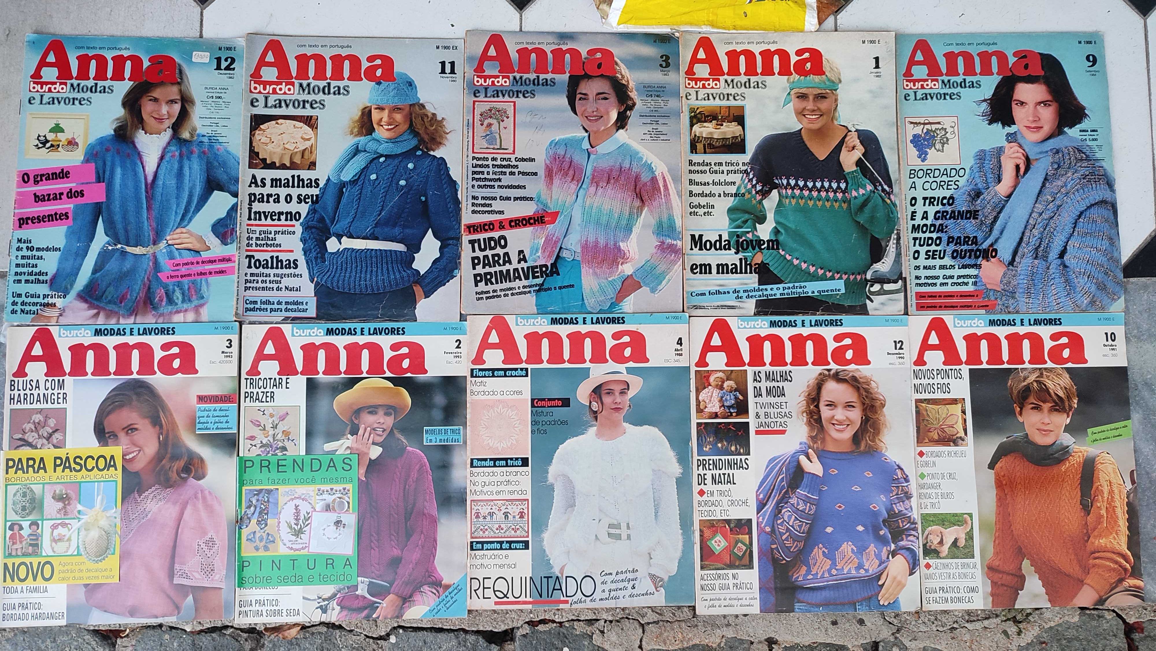 Lote 76 Revistas Anna Burda Modas e Lavores