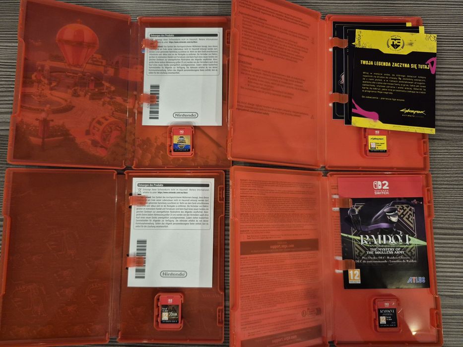 Raidou: Remastered, Cyberpunk 2077, Zelda, Mario Jamboree+ Karta 256GB