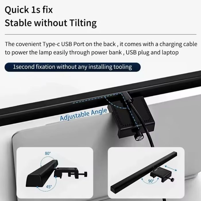 Світлодіодна лампа для монітора з регульованою яскравістю USB