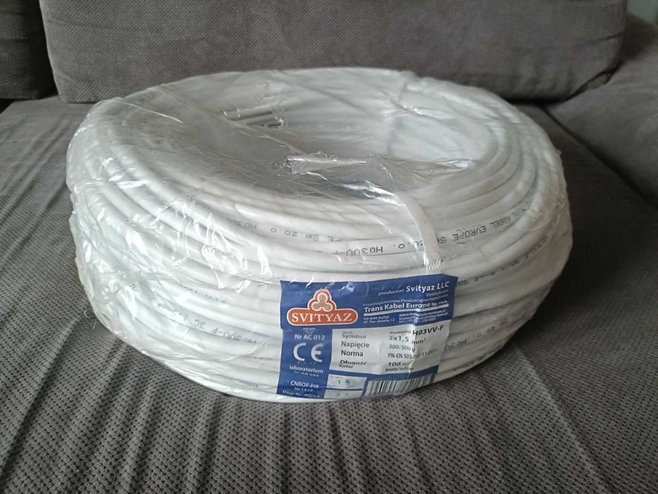 Przewód linka H03VV-F omy 3x1,5 50mb