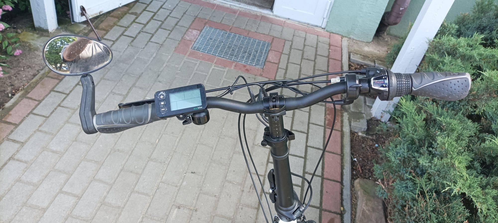 Rower elektryczny EcoBike Even White biały składak 177 km przebieg