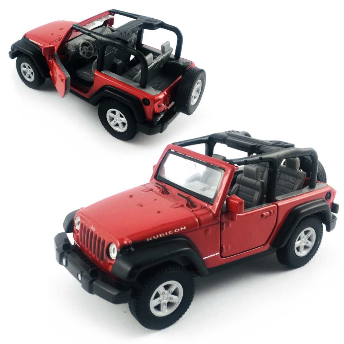 Jeep Wrangler Rubicon model WELLY 1:34 Czerwony