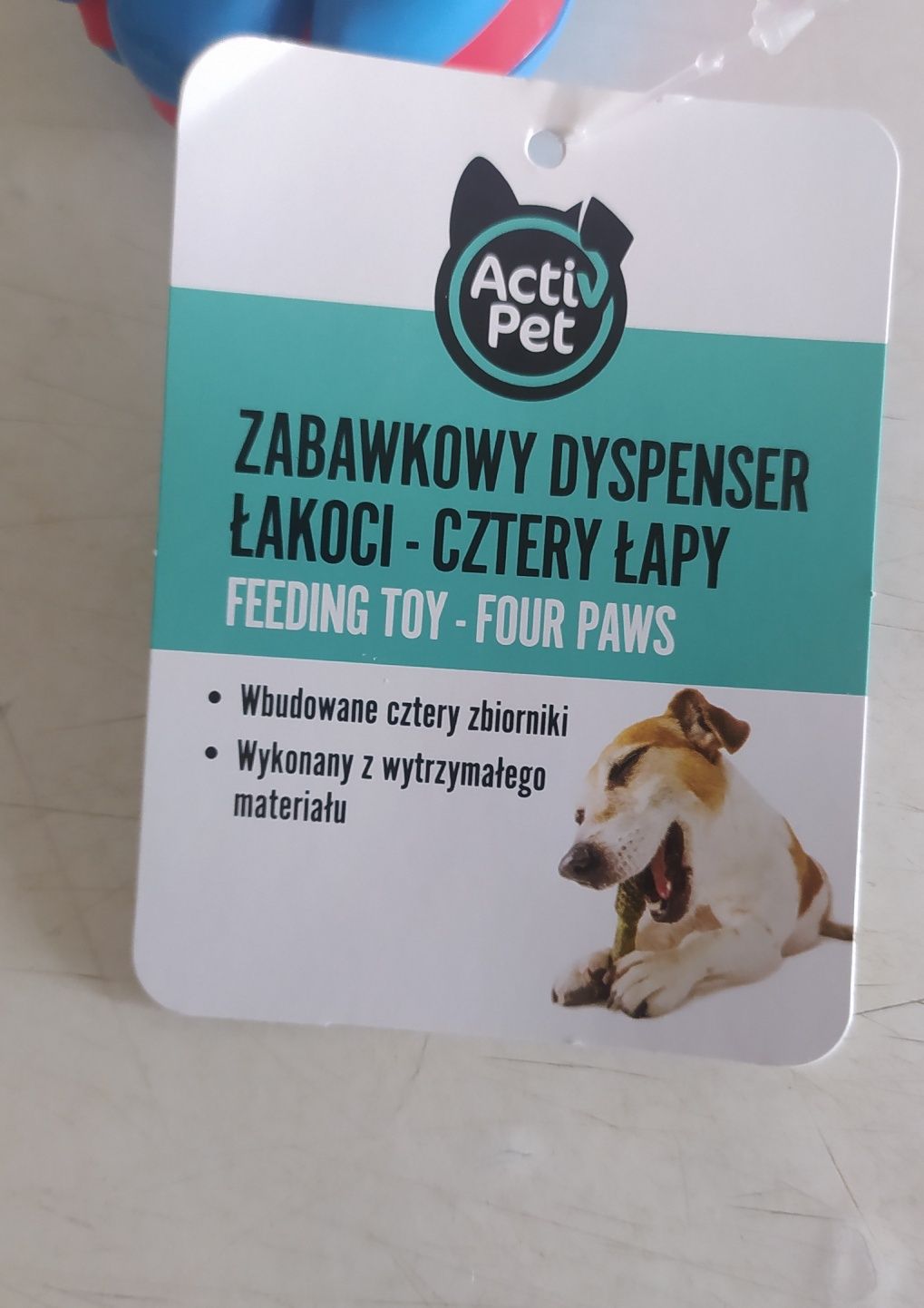 Zabawkowy dyspenser łakoci - Cztery łapy - Activ Pet