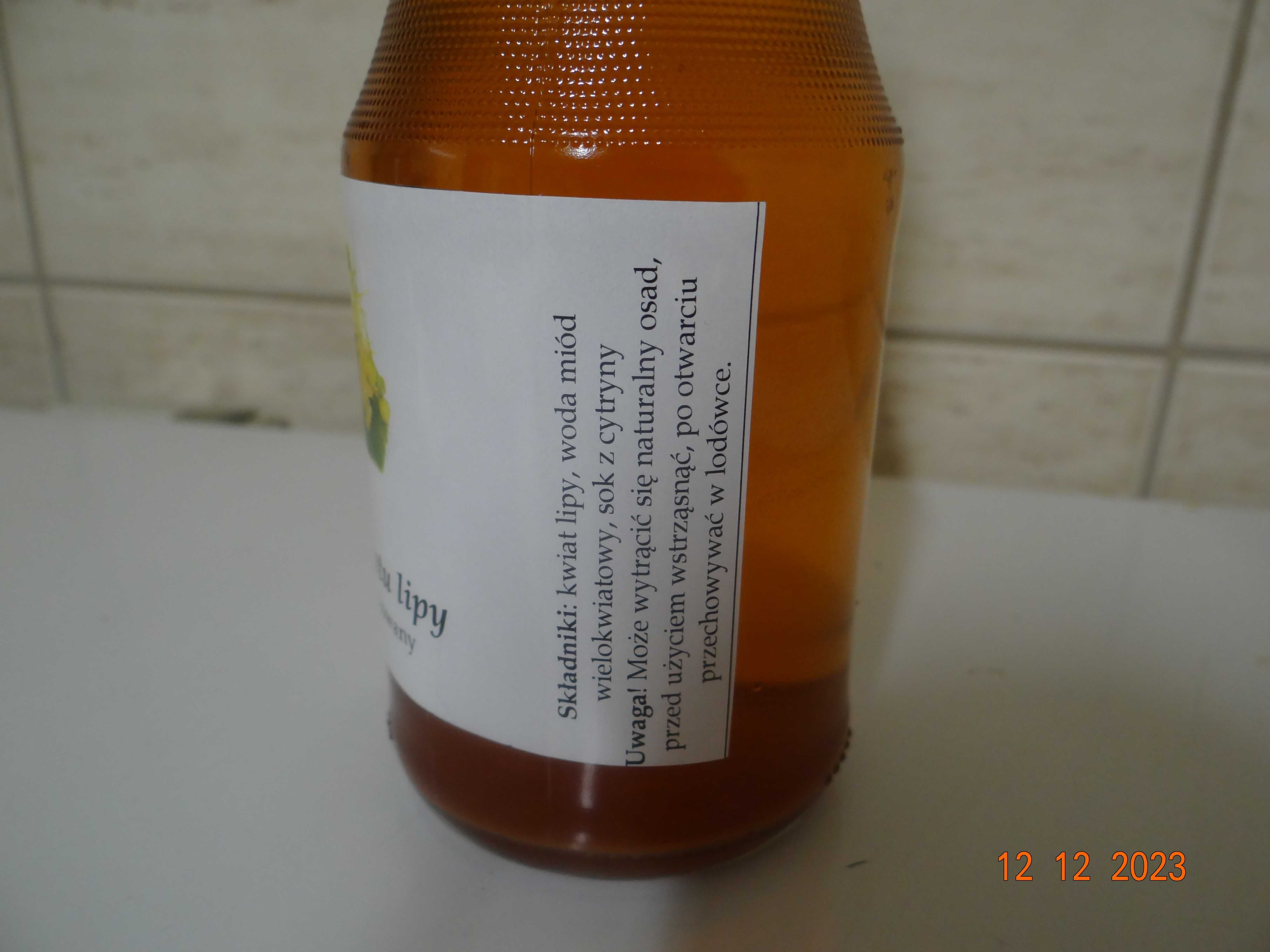 Syrop z kwiatu lipy z miodem