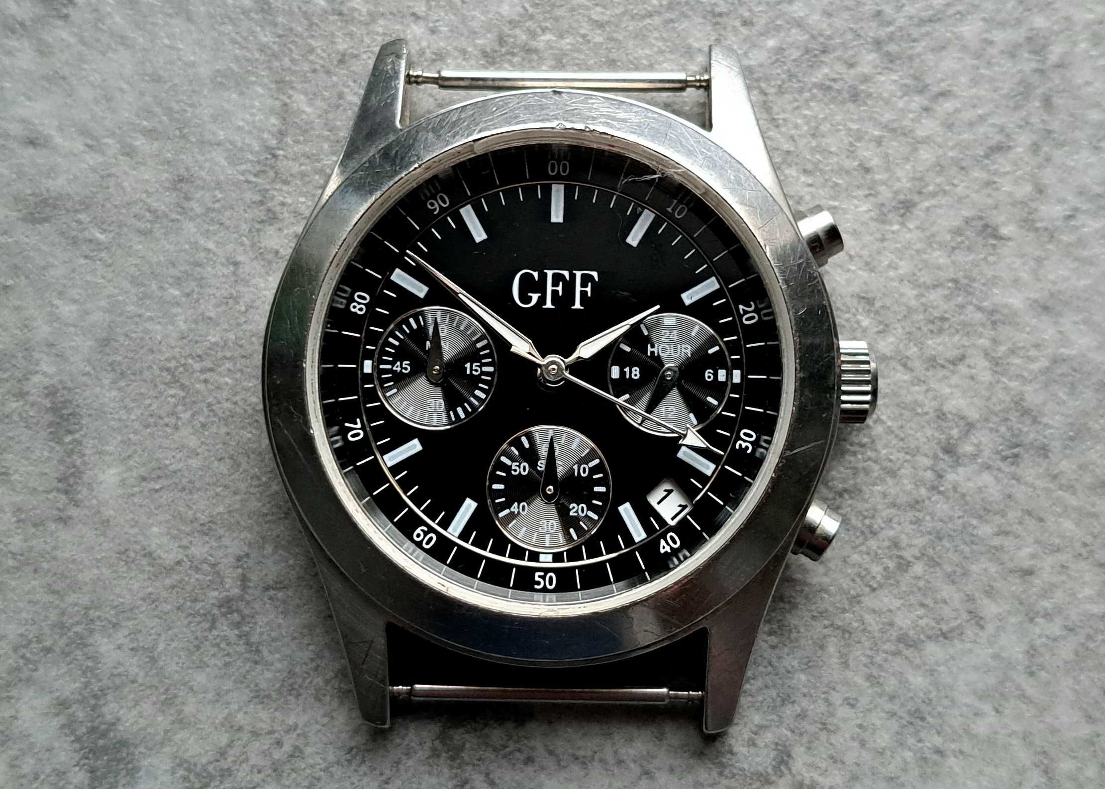 GFF - niemiecki zegarek kwarcowy chronograf na mechanizmie SEIKO